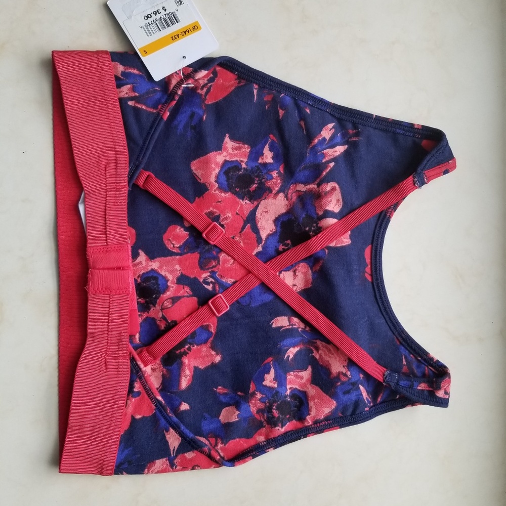NWT Calvin Klein Floral Bralette QF1642 Sports Bra - Picture 4 of 5